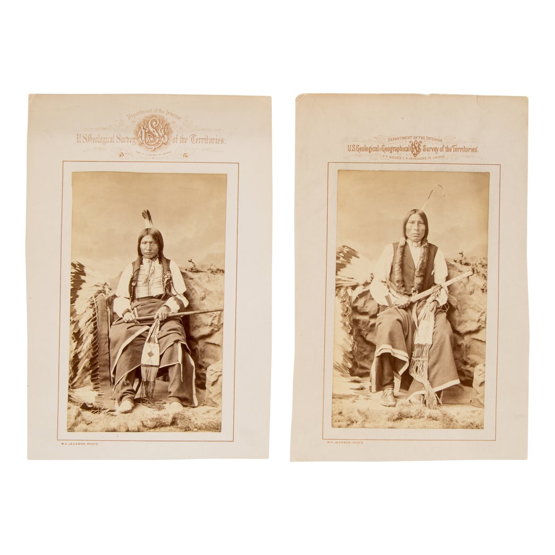 Charles M. Bell (American, 1848-1893) Portraits of Oglala Dakota Men (1 of 2)