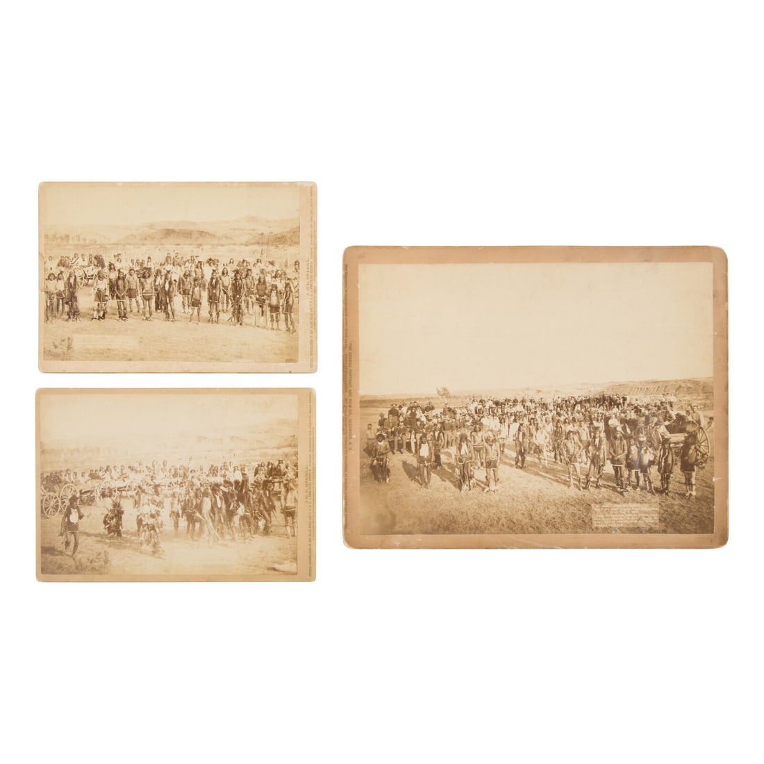 John C.H. Grabill (American, 1849-1903) Big Foot's Band of Sioux at Grass Dance, Cheyenne River, (1 of 2)