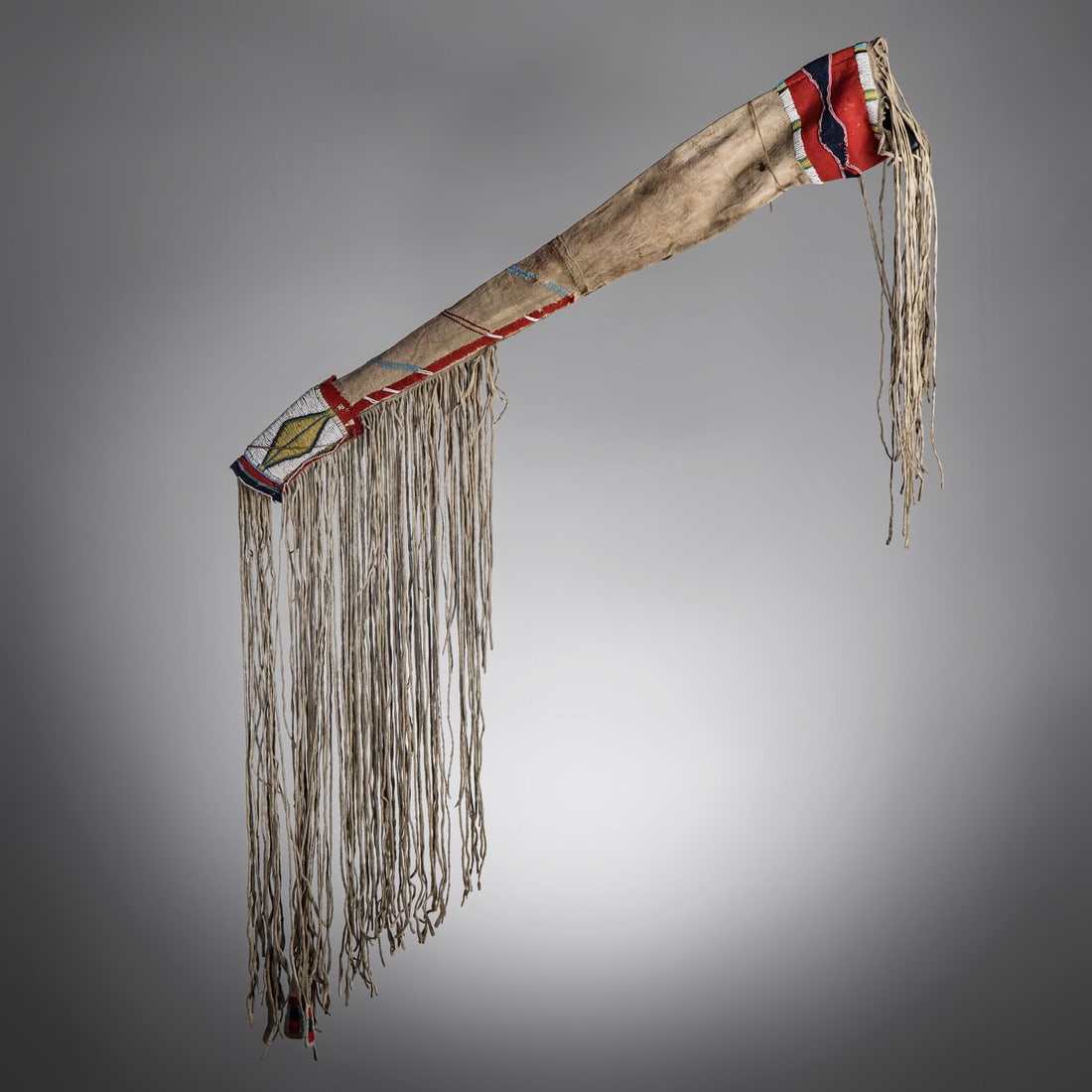 Blackfeet Beaded Hide Rifle Scabbard (1 of 4)