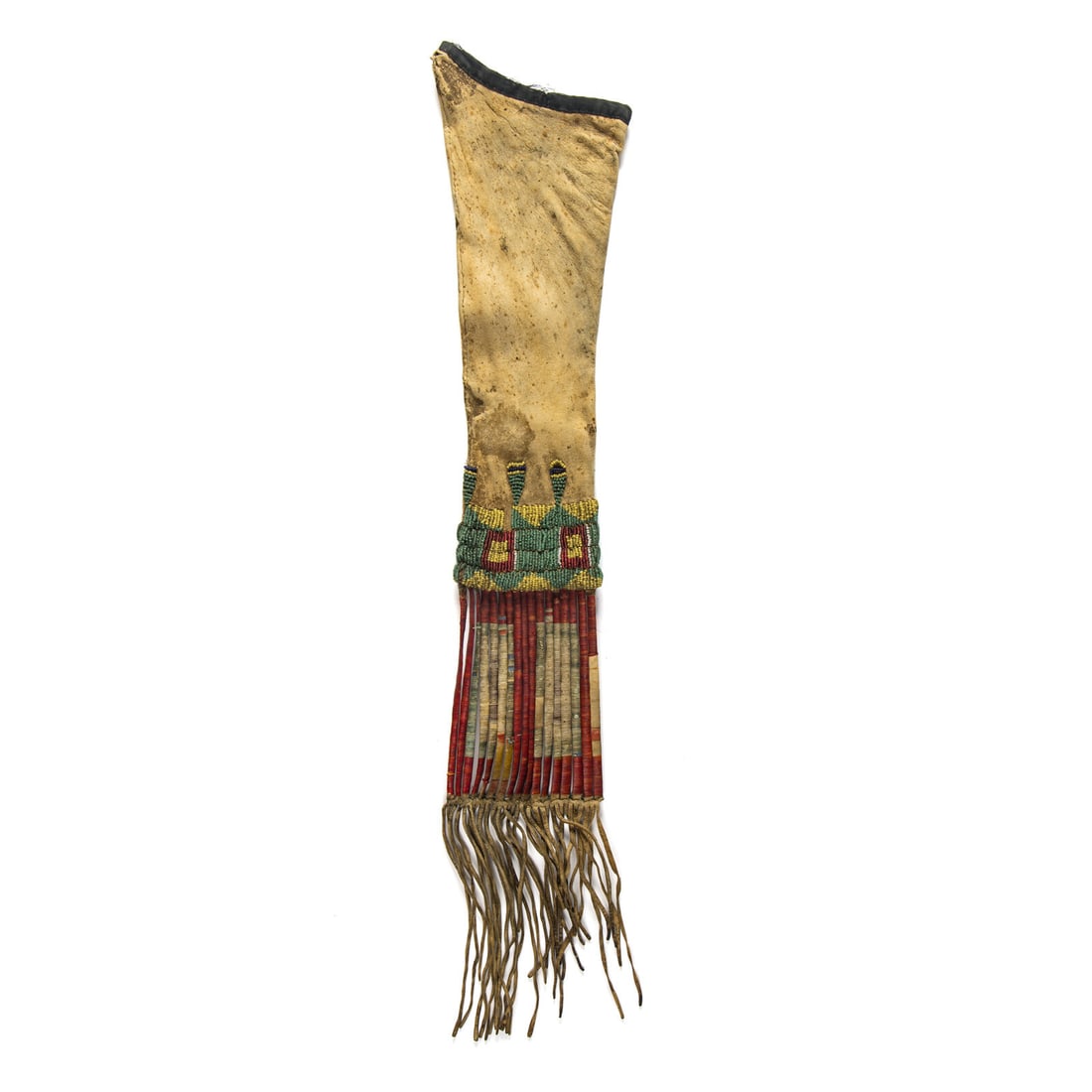Sioux Beaded Hide Tobacco Bag (1 of 3)
