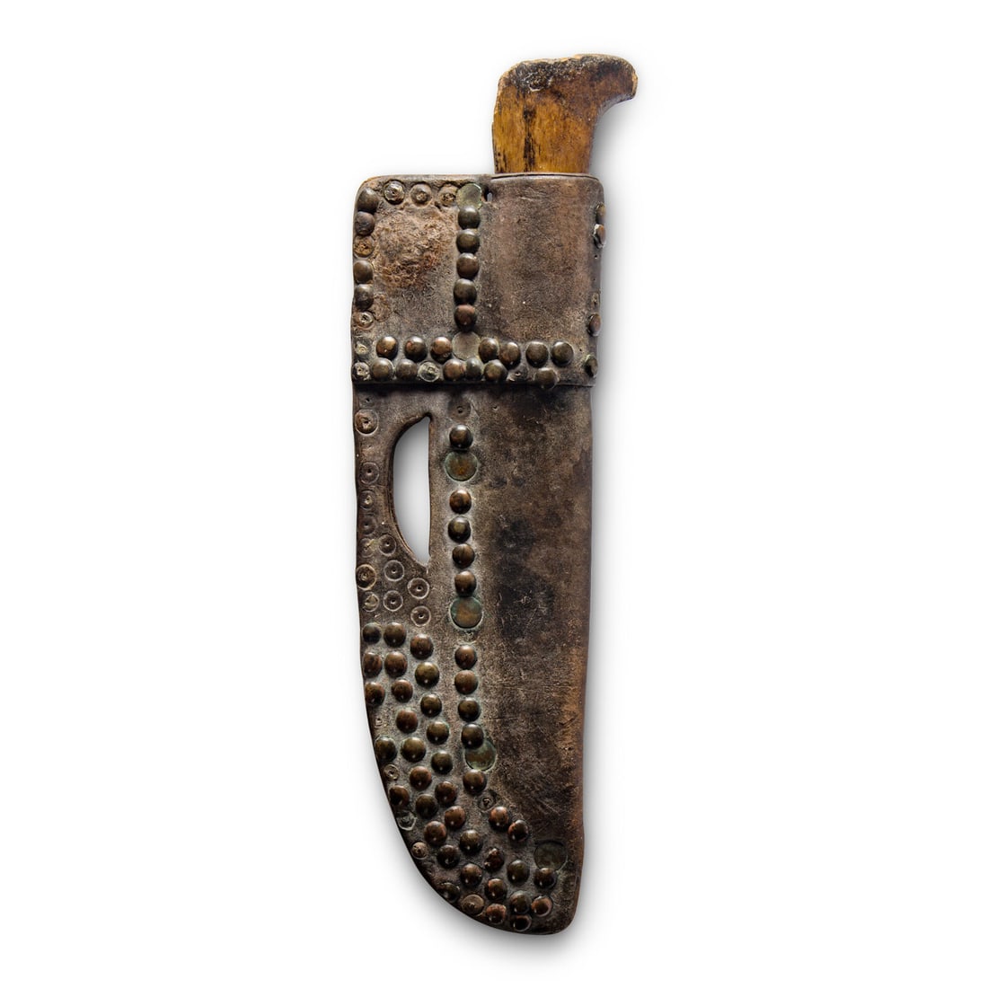 Blackfeet Tacked Knife Sheath, and Knife (1 of 3)
