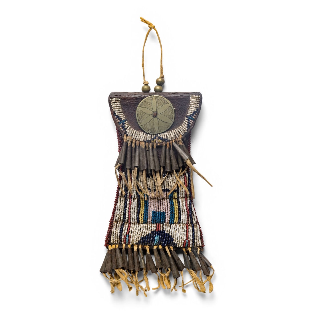 Kiowa Beaded Hide Strike-A-Light Bag (1 of 2)