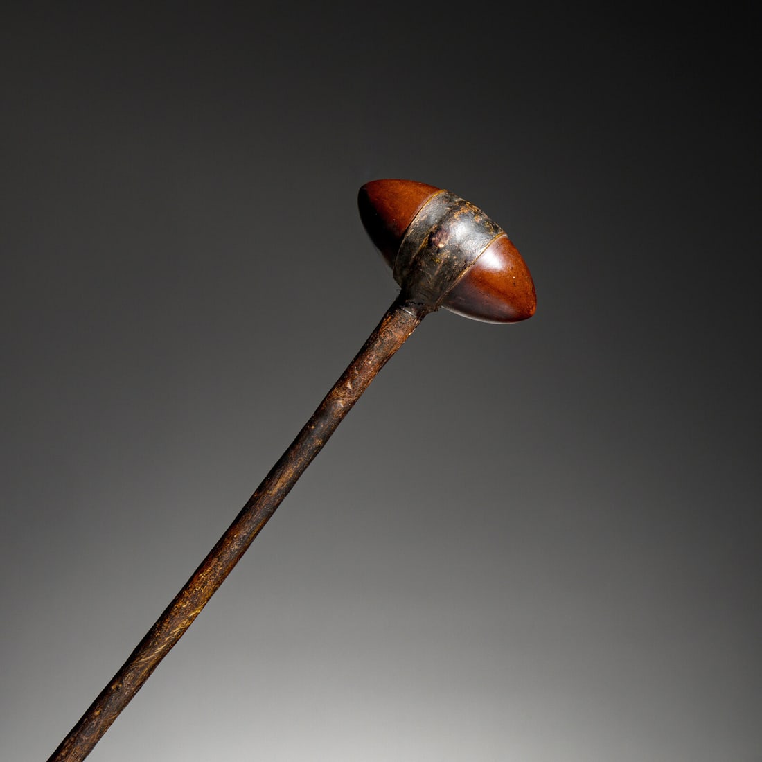 Northern Plains Stone Club, with Beaded Horsehair Drop (1 of 3)