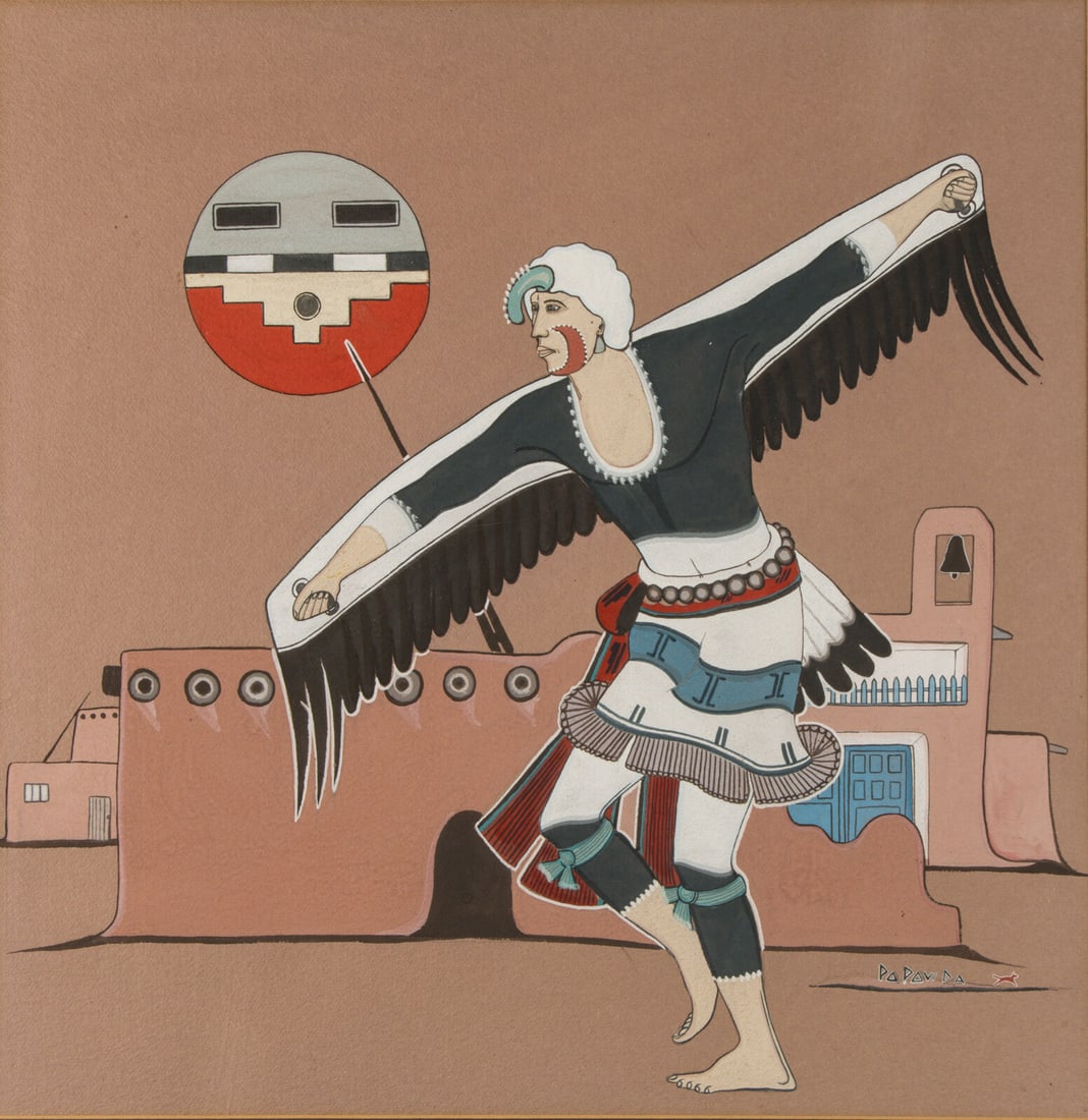 Popovi Da (San Ildefonso, 1923-1971) untitled, Eagle Dancer (1 of 3)