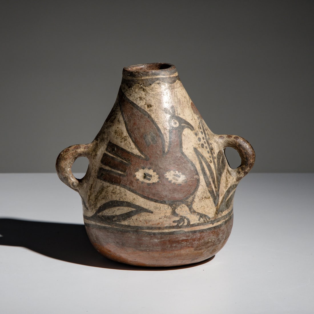 Zia Polychrome Pottery Canteen, Unique Form (1 of 5)