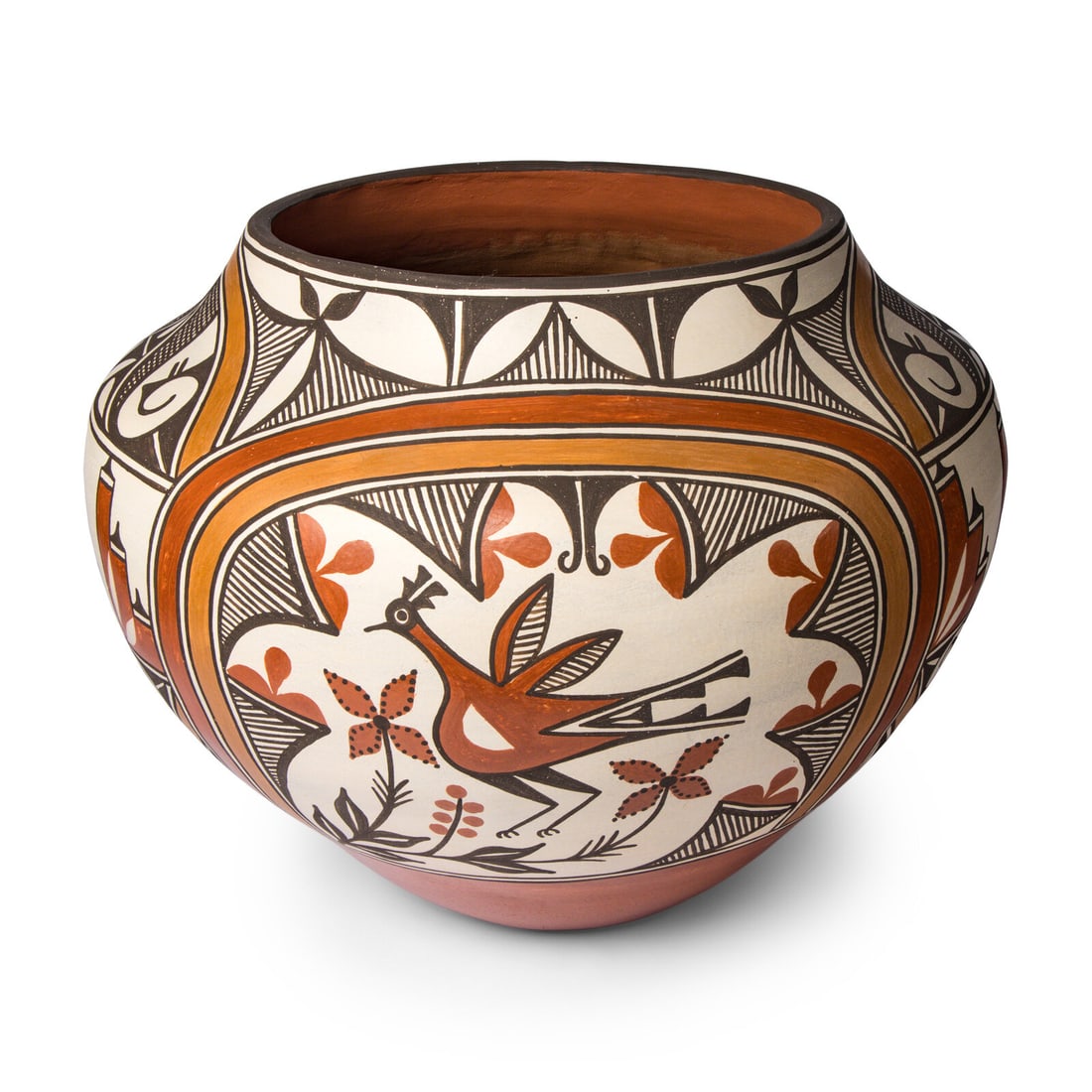 Sofia Medina (Zia, 1932-2010) Four-Color Pottery Olla (1 of 5)