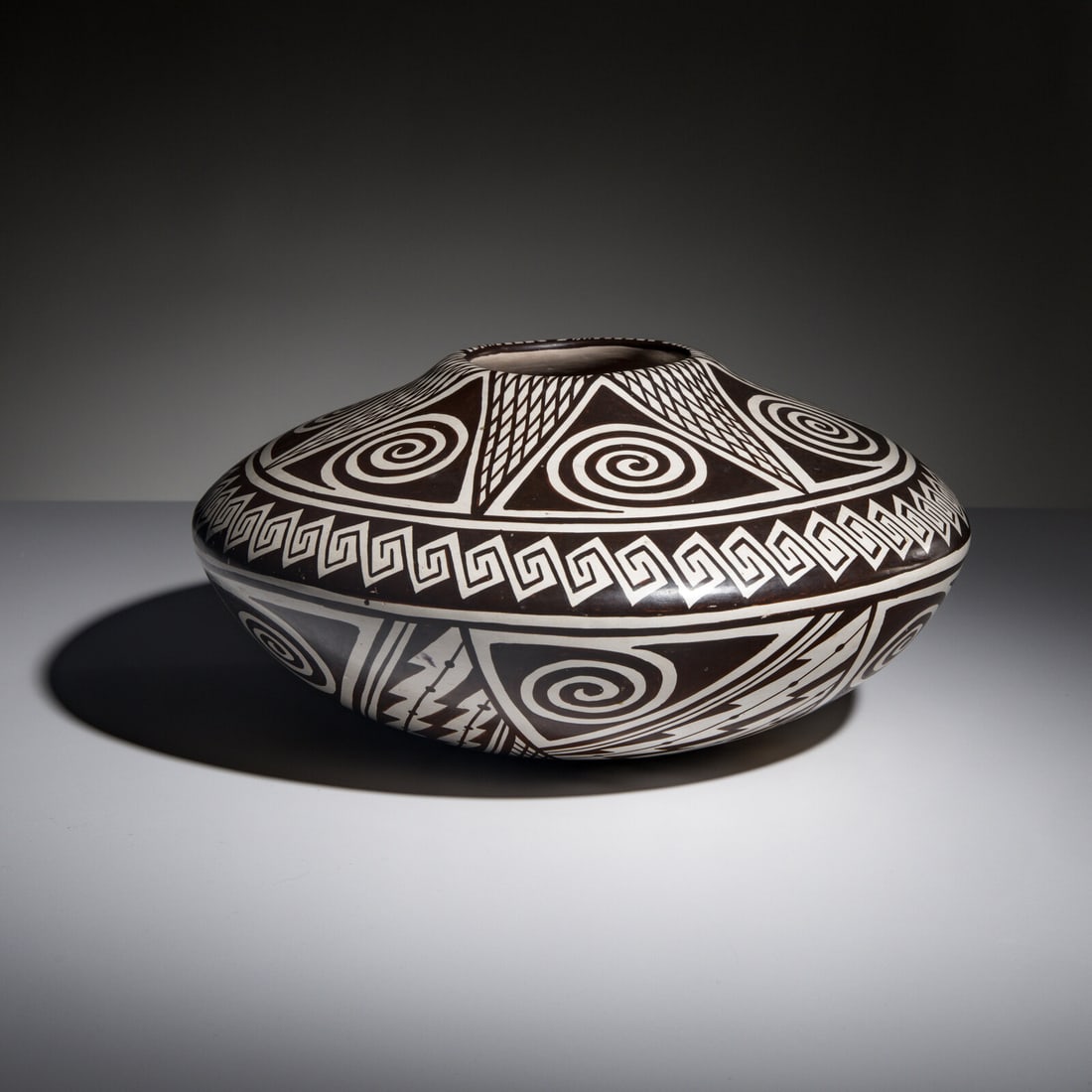 Helen Naha (Hopi-Tewa, 1922-1993) Pottery Bowl, Awatovi Star Design (1 of 4)