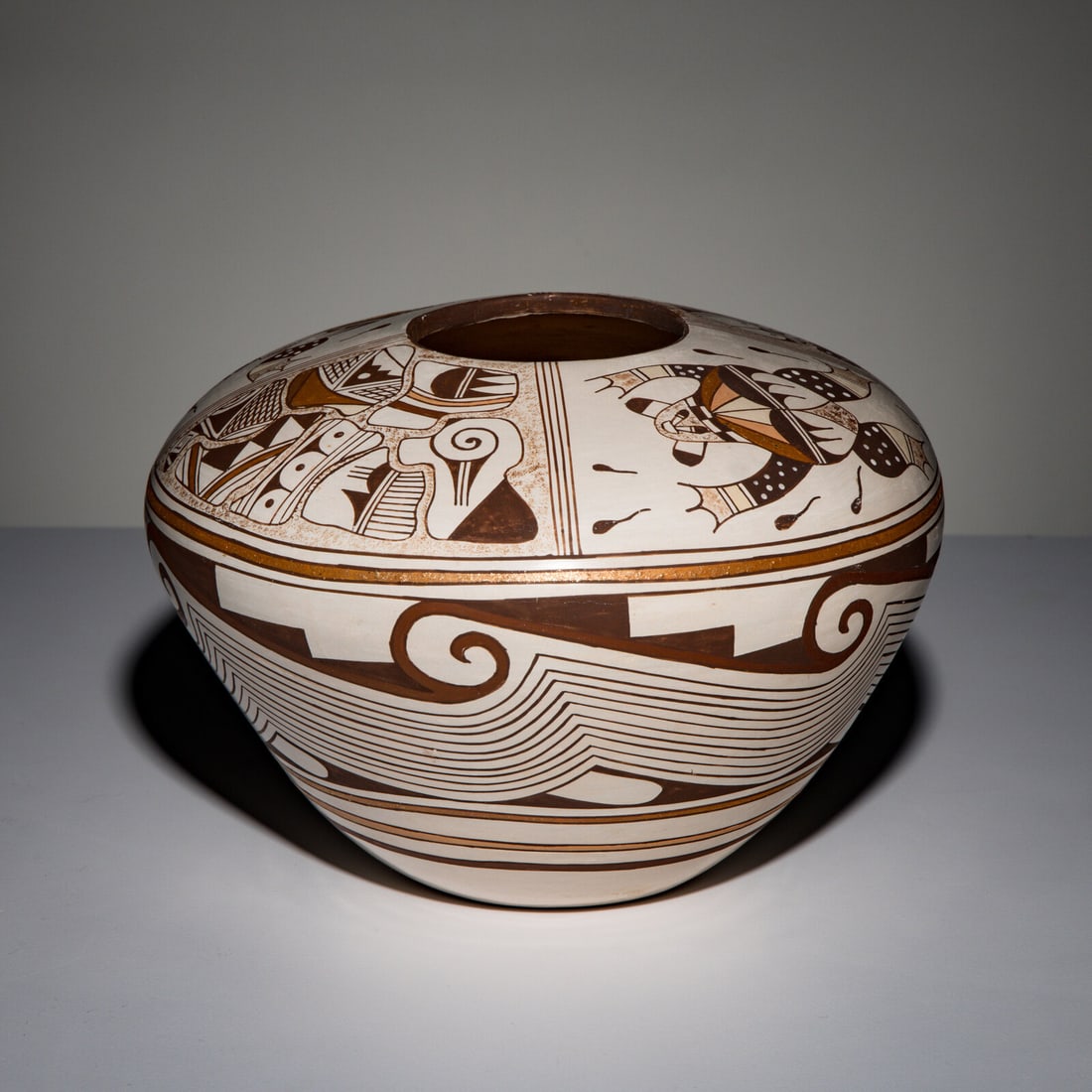 Tyra Naha (Hopi-Tewa, 20th century) Polychrome Pottery Jar (1 of 4)