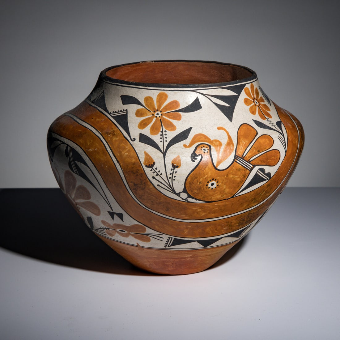 Acoma Pottery Olla, with Parrot (1 of 4)