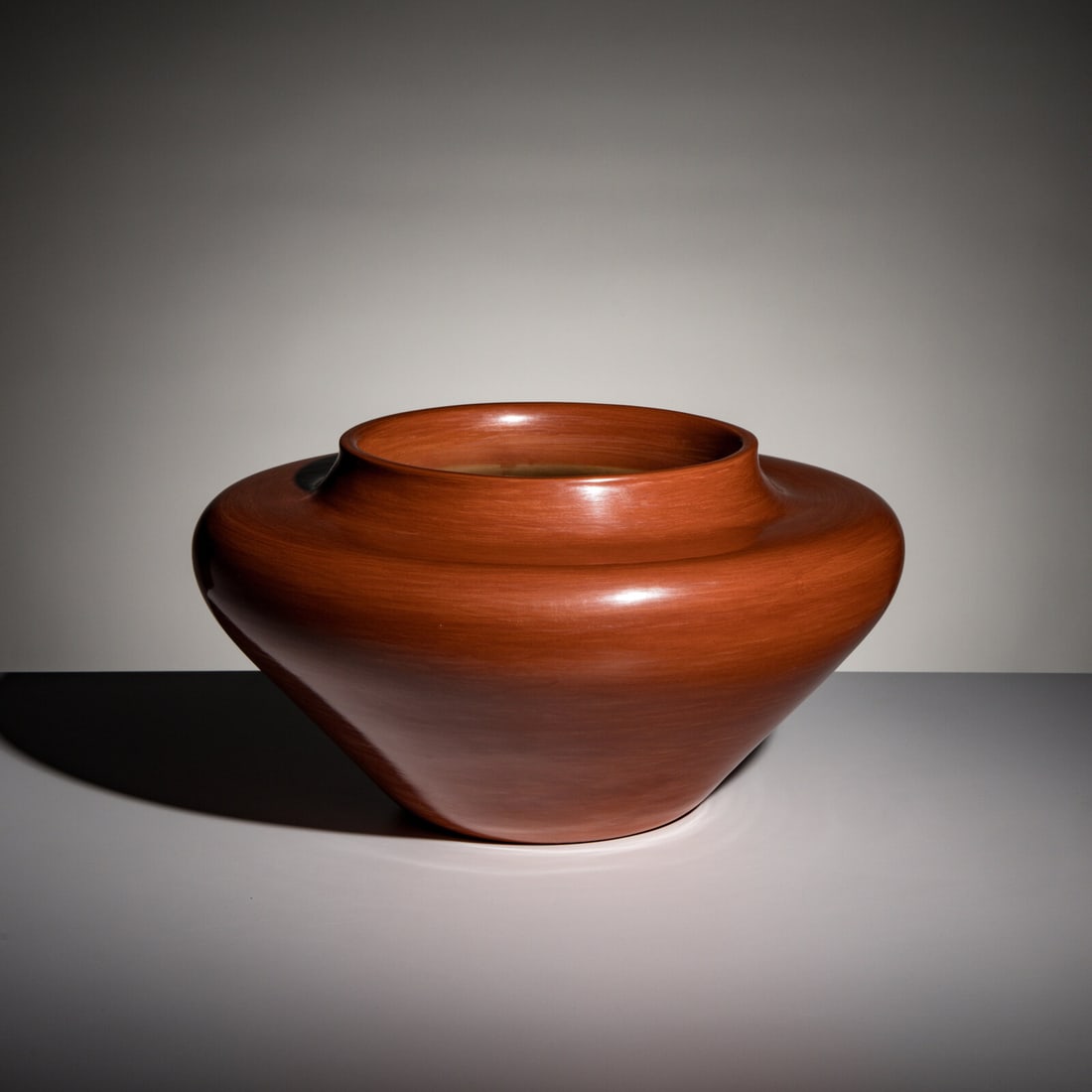 James Ebelacker (Santa Clara, b. 1959) Redware Pottery Jar (1 of 5)