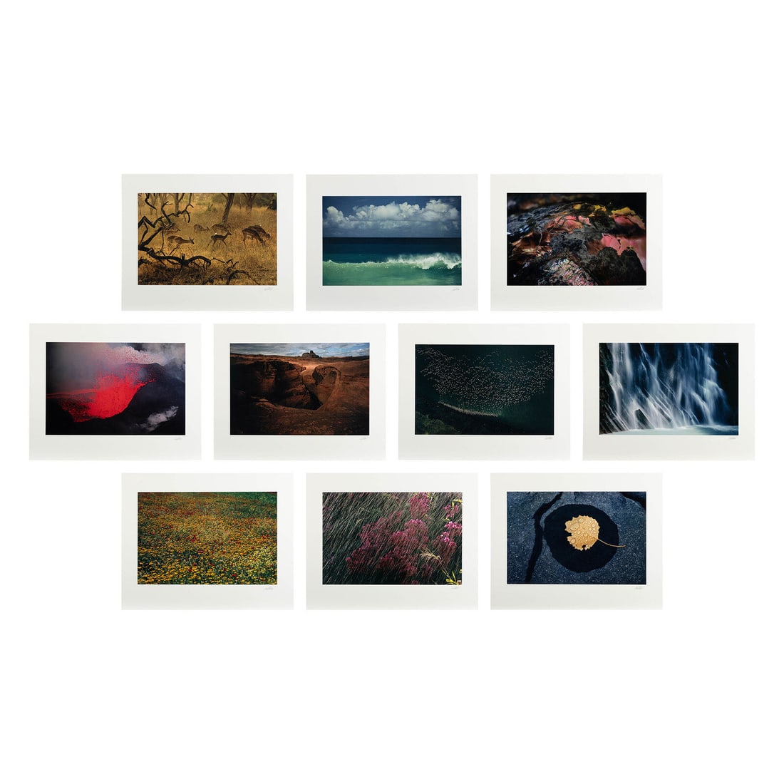 Ernst Haas (American/Austrian, 1921–1986) The Creation (complete portfolio of ten with text pages: Ernst Haas (American/Austrian, 1921–1986) The Creation (complete portfolio of ten with text pages and portfolio case), 1982 dye transfer prints signed and numbered 75 in ink on justification page; e