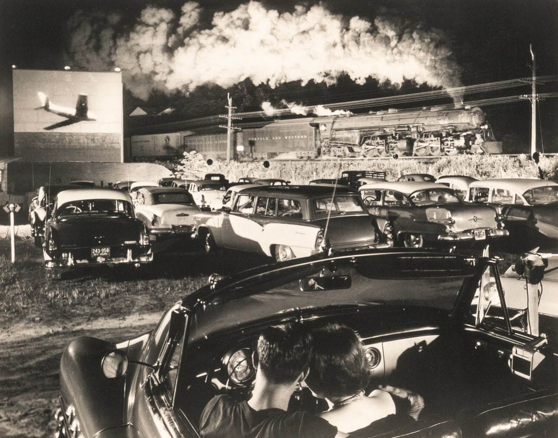 O. Winston Link (American, 1914-2001) Hot Shot Eastbound at the Iaeger Drive-In, Iaeger, West (1 of 2)