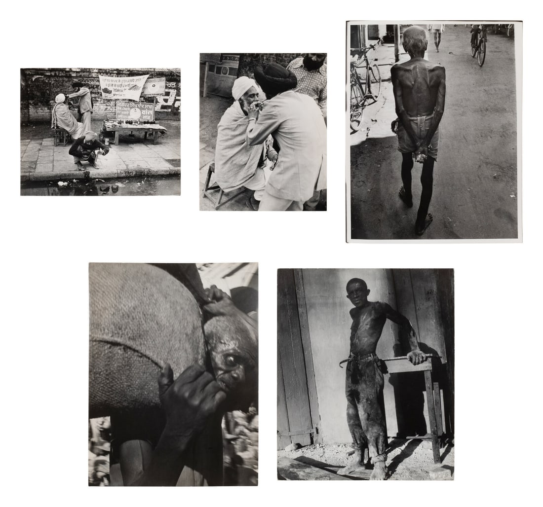 Leon Levinstein (American, 1913-1988) Five Works: Leon Levinstein (American, 1913-1988) Five Works gelatin silver prints four with artist's stamp, verso largest: 13 7/8 x 10 1/2 in. Property from the Museum of Fine Arts, Houston This lot is located i
