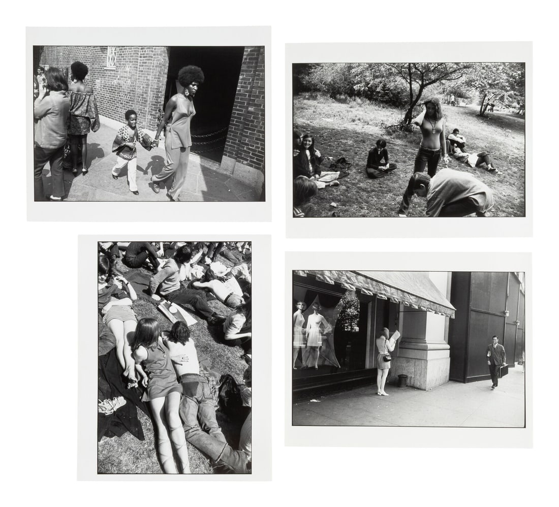 Garry Winogrand (American, 1928-1984) Four Works from Women are Beautiful, ca. 1965-69: Garry Winogrand (American, 1928-1984) Four Works from Women are Beautiful, ca. 1965-69 gelatin silver prints each signed and numbered in pencil from the edition of 80, verso largest: 8 3/4 x 13 in. Pr