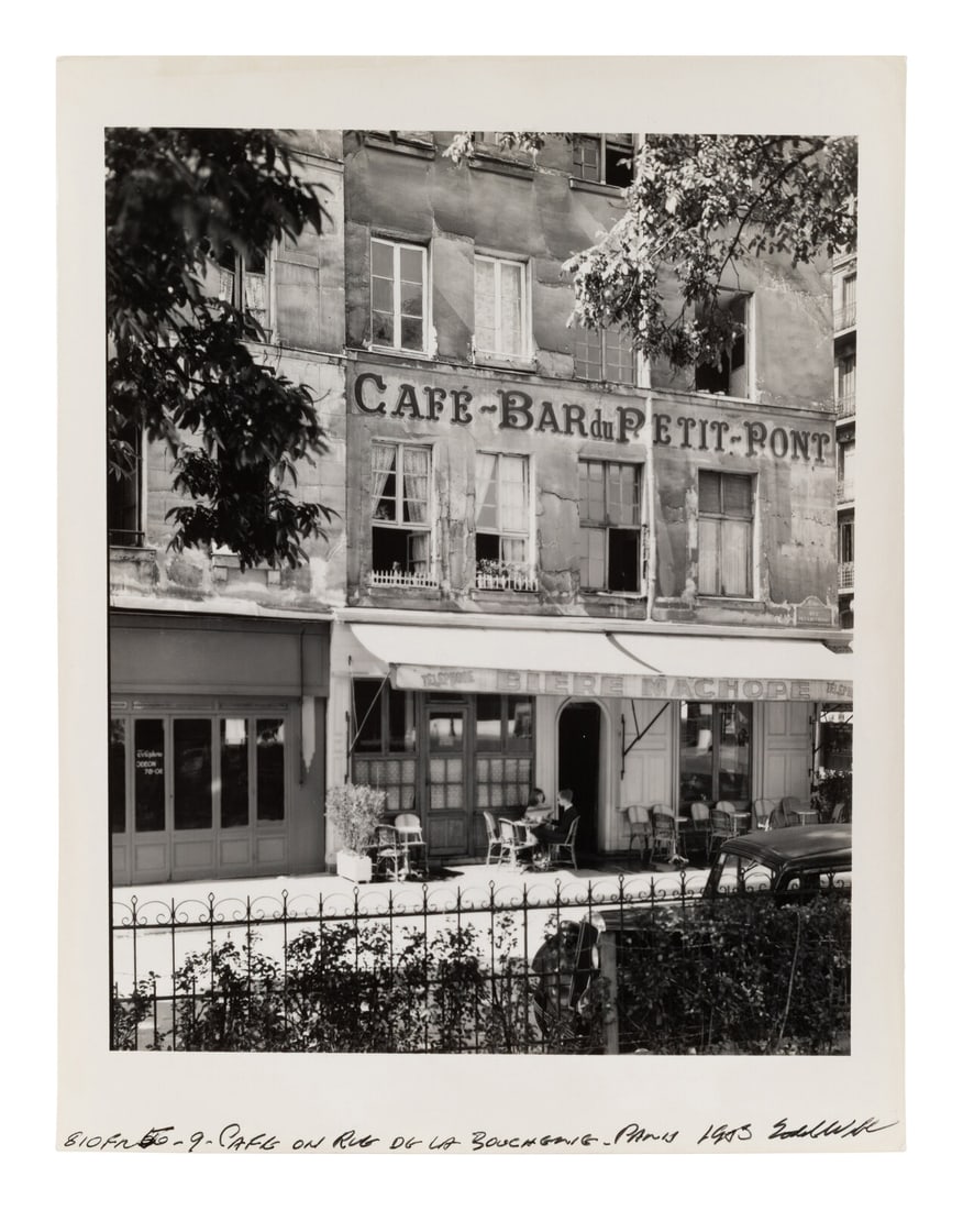 Todd Webb (American, 1905-2000) Cafe on rue de la Boucherie, Paris, 1956 (1 of 2)