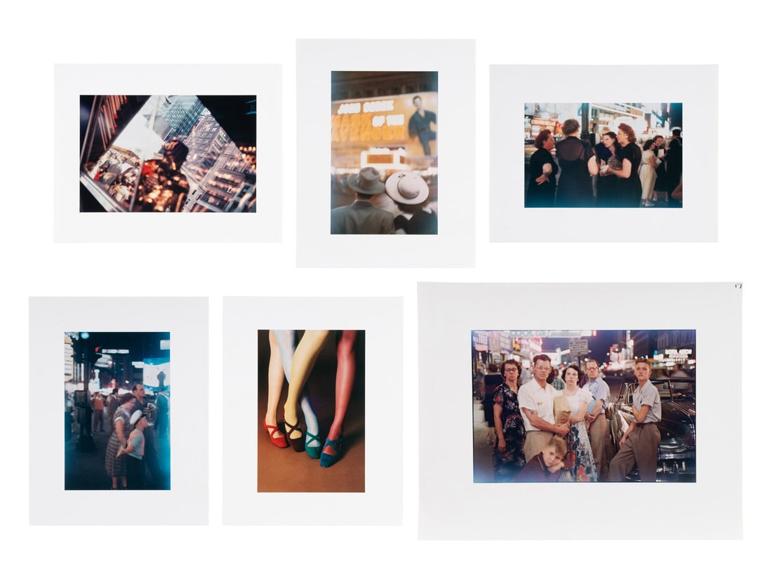 Louis Faurer (American, 1916-2001) A group of six works depicting New York: Louis Faurer (American, 1916-2001) A group of six works depicting New York chromogenic prints and dye imbibition print largest signed, titled, dated and numbered 15/25 in pencil, verso largest: 9 1/2 