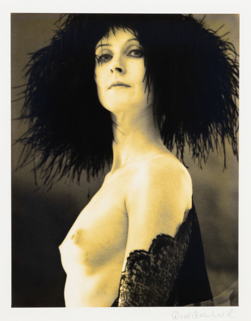 Ruth Bernhard (American, 1905-2006) Billie with Feathers, 1972; printed later (1 of 3)