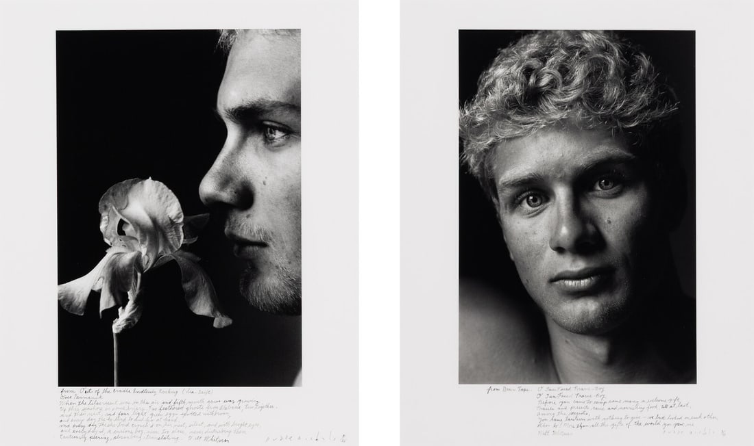 Duane Michals (American, b. 1932) O Tan-Faced Prairie Boy, 1995; From Out of The Cradle Endlessly (1 of 3)