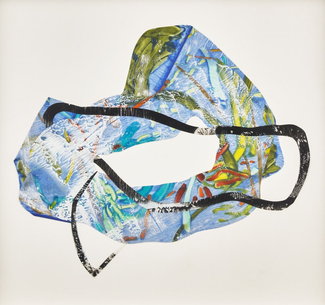 Nanette Carter (American, b. 1954) Aqueous, 2006: Nanette Carter (American, b. 1954) Aqueous, 2006 oil on mylar collage 10 x 11 in. This lot is located in Philadelphia. Provenance: Provenance: Private Collection, Maryland.