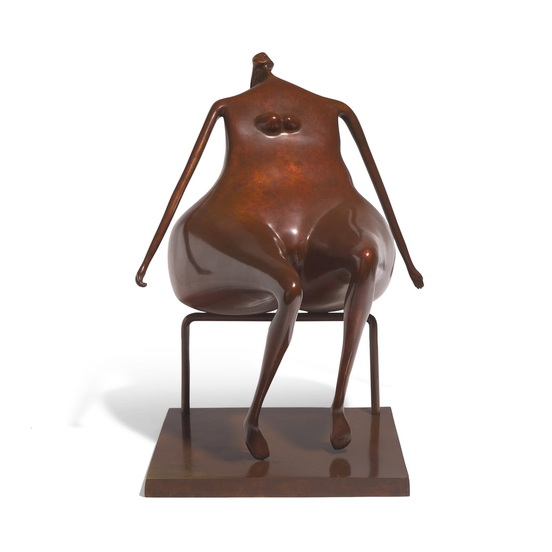 Abigail Varela (Venezuelan, b. 1948) Modelo de Trabajo Sentada Mirando Luna, 1990 (1 of 5)