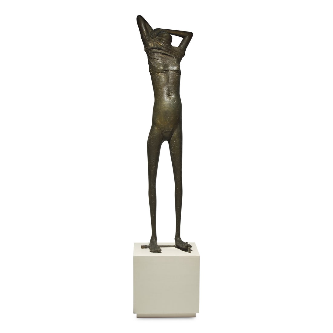 Reg Butler (British, 1913-1981) Girl, 1955: Reg Butler (British, 1913-1981) Girl, 1955 bronze with dark brown patina stamped with monogram, dated and numbered 6 (inside right foot) height: 66 1/2 in. Property from the Collection of the Brooklyn