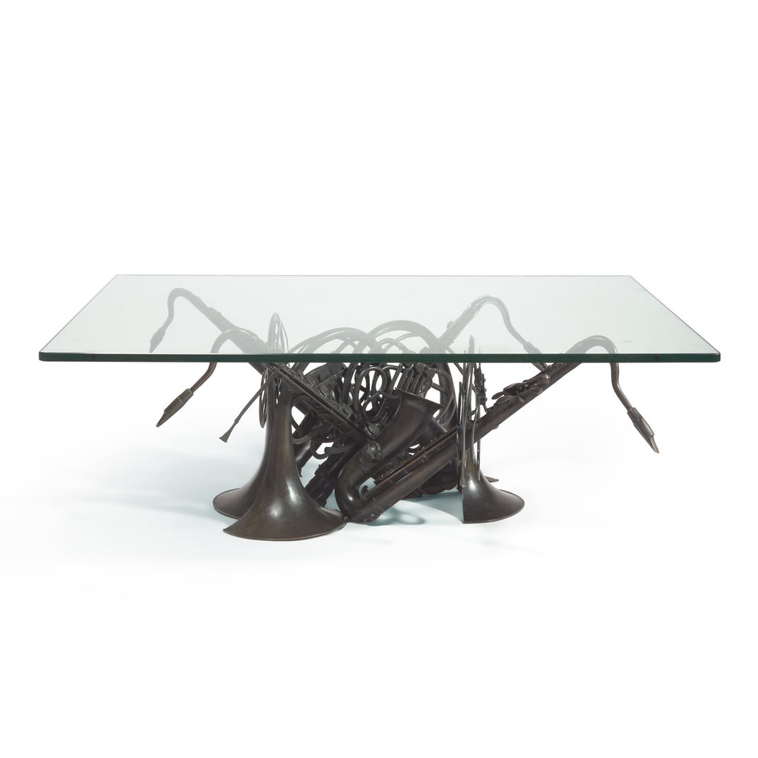 Arman (American/French, 1928-2005) Table basse aux instruments enchevêtrés (1 of 4)