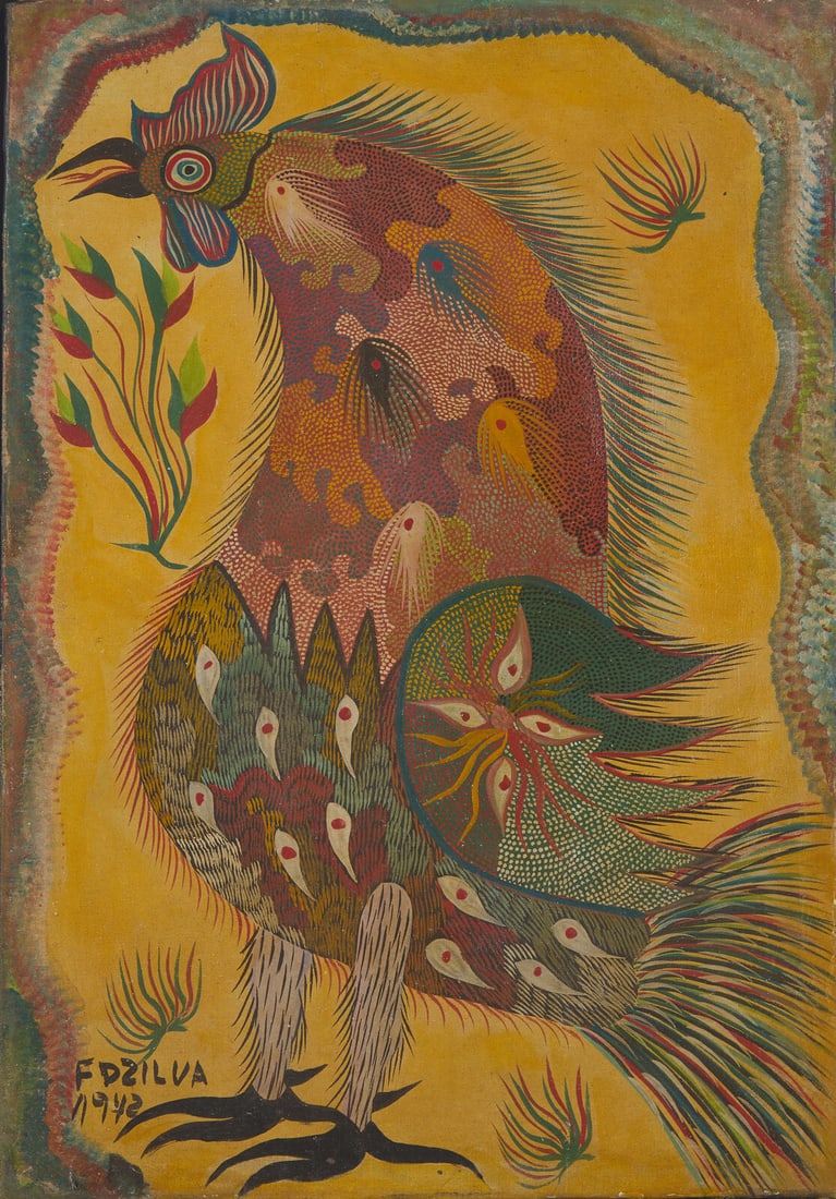 Chico da Silva (Brazilian, 1910-1985) Untitled, 1972 (1 of 3)