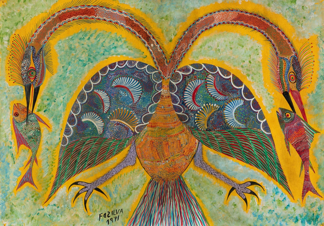 Chico da Silva (Pirambu School) (Brazilian, 1910-1985) Untitled, 1971 (1 of 4)