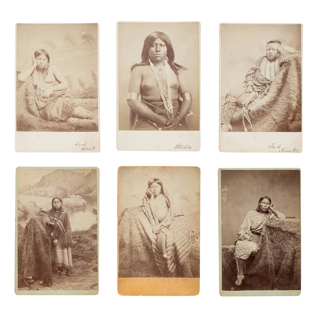 William S. Soule AND W.P. Bliss (American, 1836-1908 / b. ca 1840) Wichita and Kiowa Women and (1 of 2)