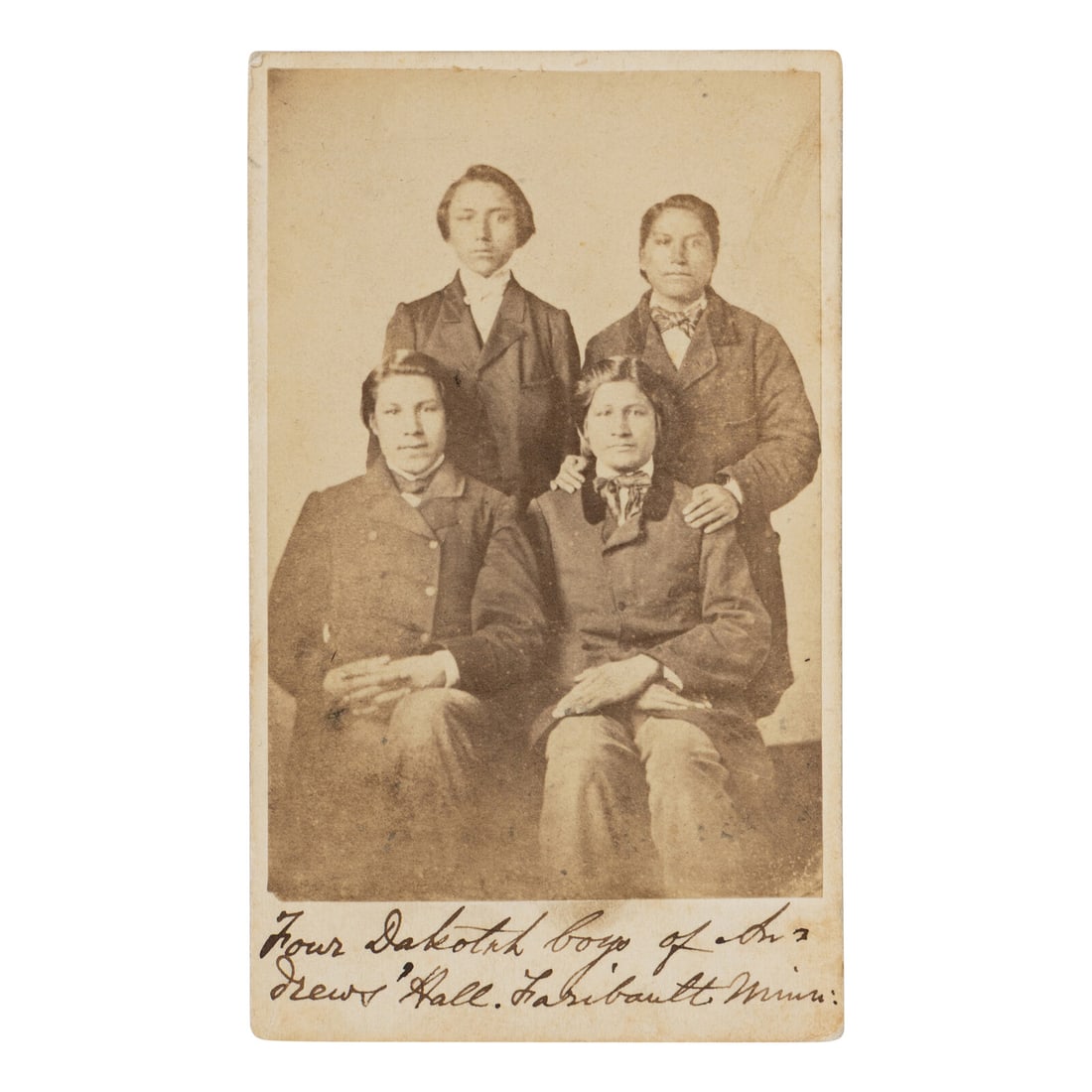 Dakota Students at Drews Hall, Faribault, Minnesota (1 of 2)