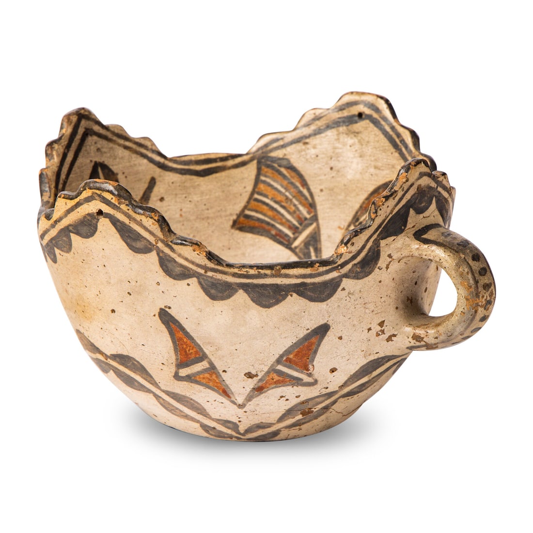 San Ildefonso Polychrome Pottery Cup - 2