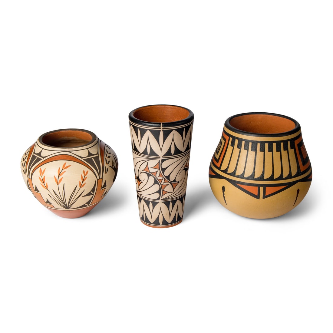 Pueblo Polychrome Pottery Jars - 2