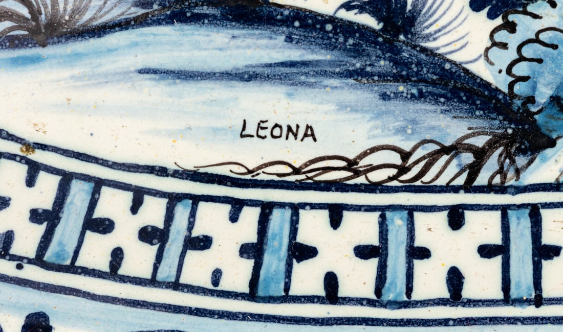 A Large Continental Faience Platter - 2
