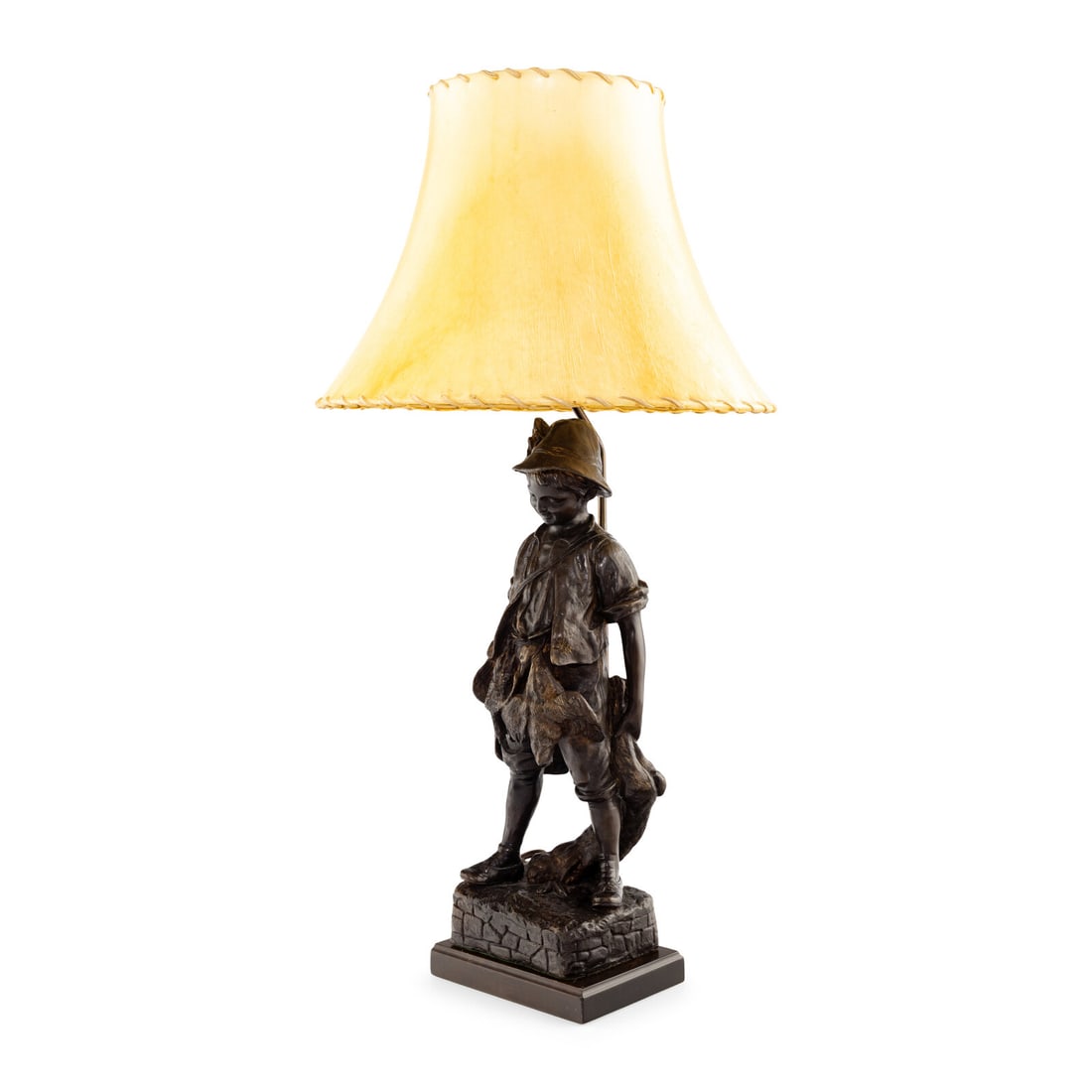 A Continental Bronze Figure Mounted as a Lamp (1 of 8)