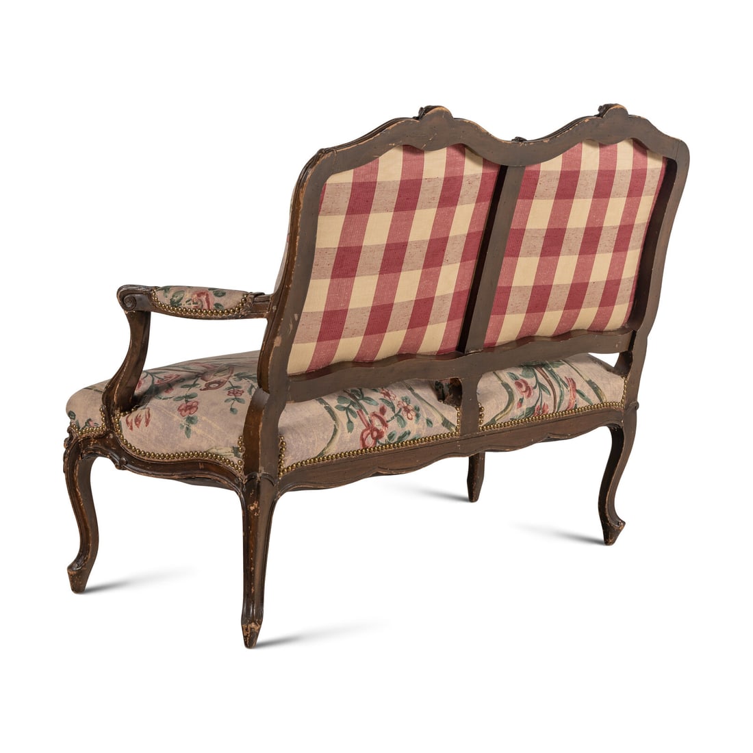 A Louis XV Style Walnut Settee - 3