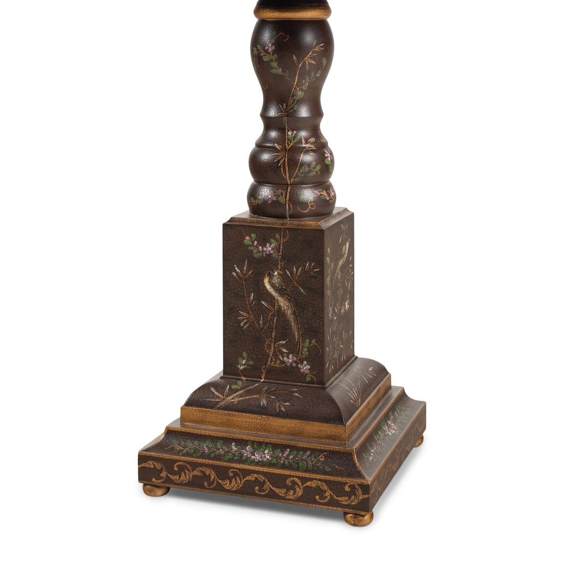 A Polychrome Painted Lamp Table - 2