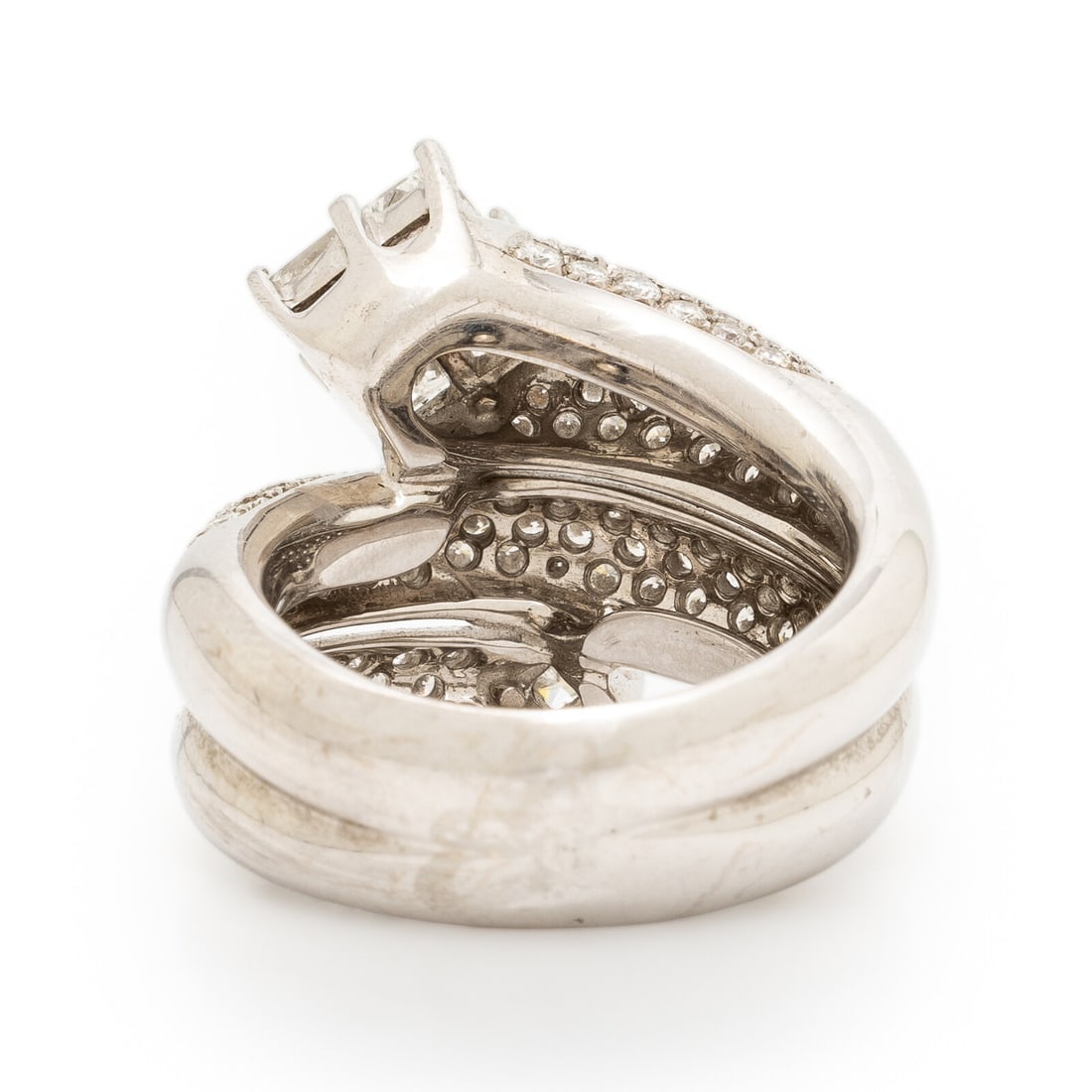 Diamond and White Gold Ring - 3