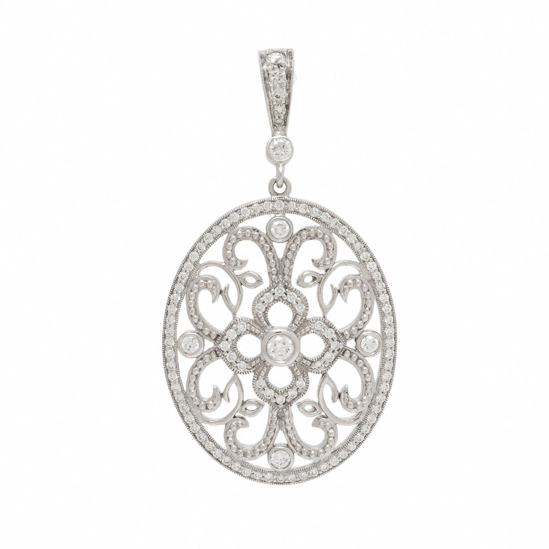Penny Preville, White Gold and Diamond Pendant (1 of 2)