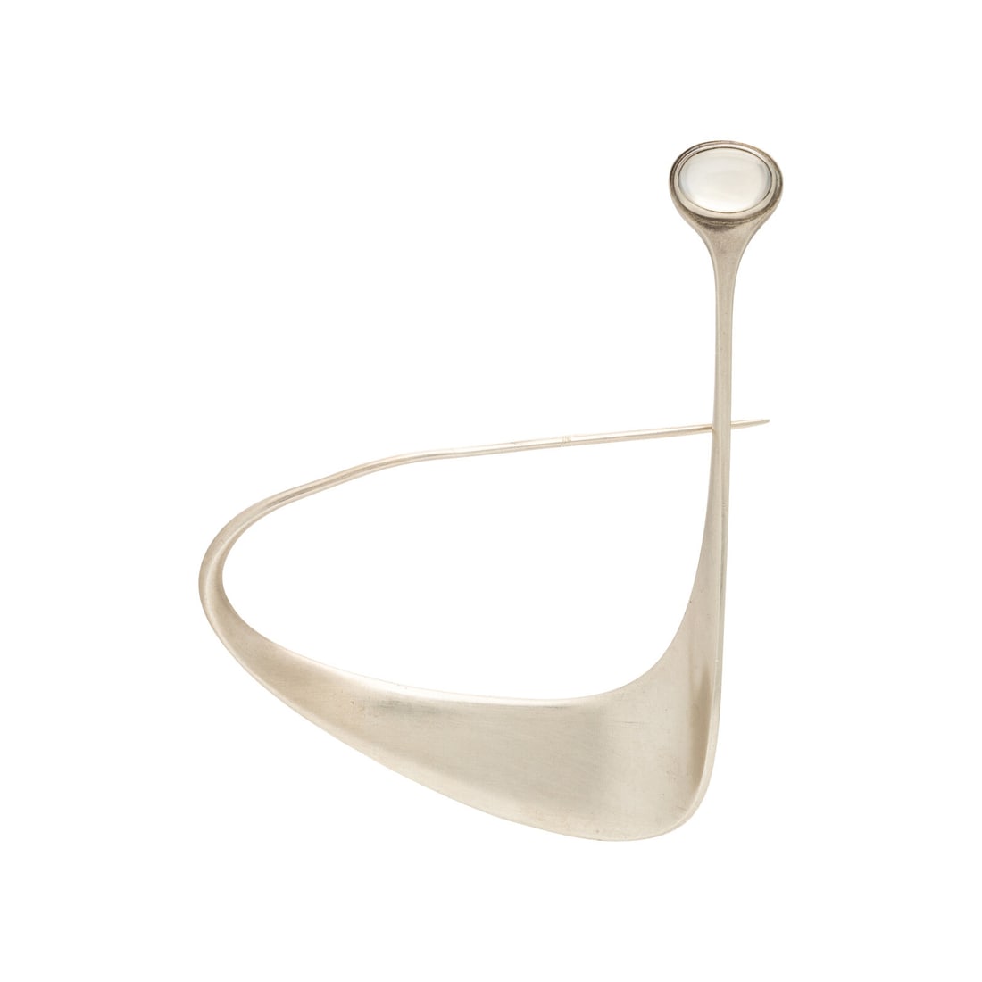 Georg Jensen, Vivianna Torun B¸low-H¸be, Sterling Silver and Moonstone Brooch (1 of 2)