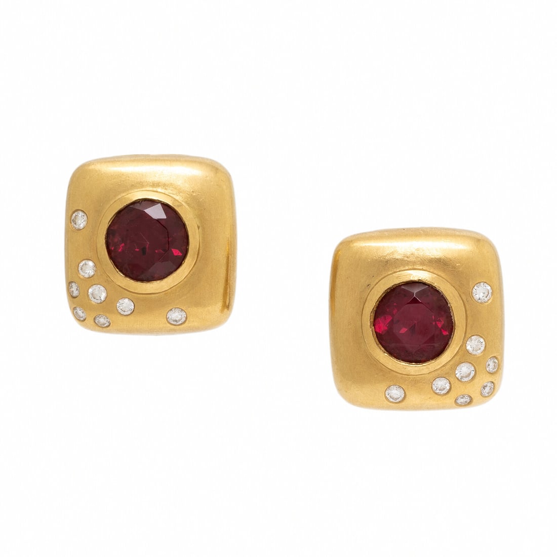 Angela Cummings, Garnet and Diamond Earrings (1 of 2)