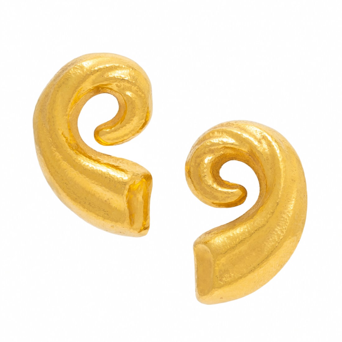 Lalaounis, Yellow Gold Spiral Earrings (1 of 2)