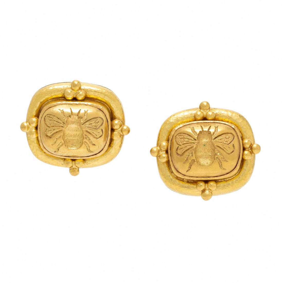 Elizabeth Locke, 'Fat Bee', Yellow Gold Earrings (1 of 2)