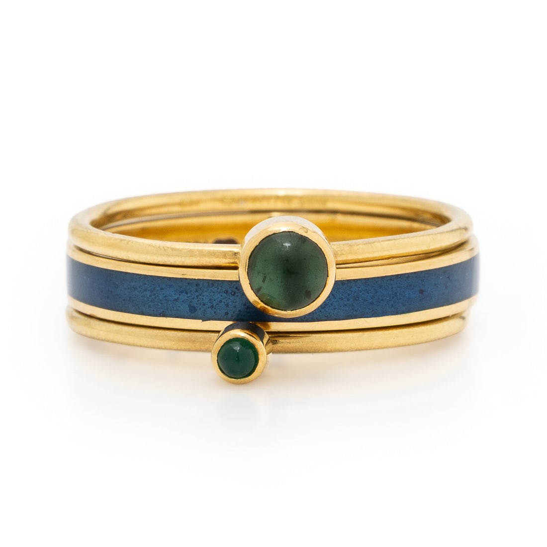 Wendy Ramshaw, Ring Set of Three Yellow Gold Stacking Rings (1 of 5)