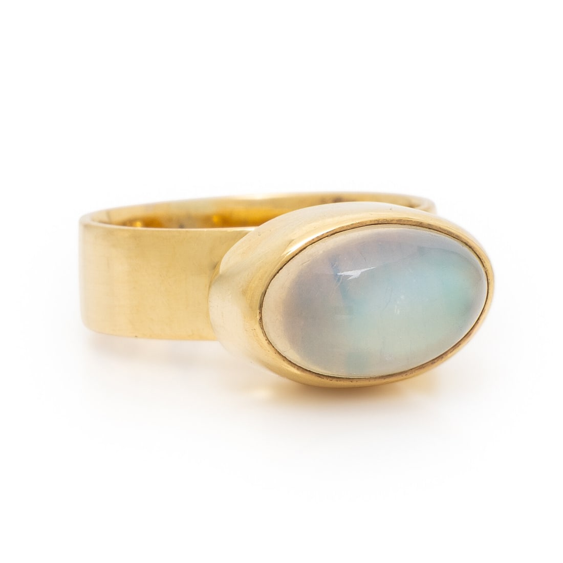 Wendy Ramshaw, Moonstone and Yellow Gold Ring (1 of 3)