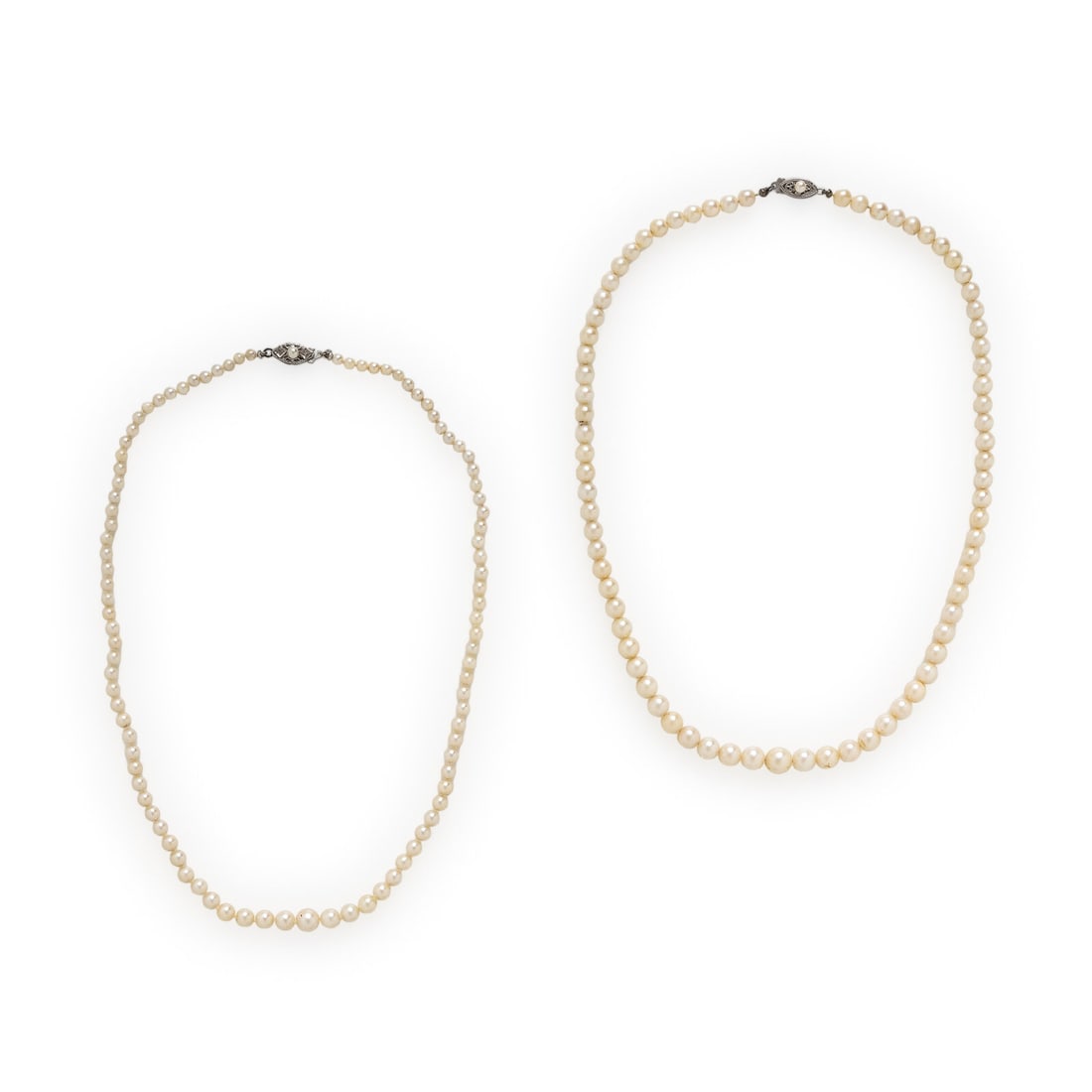 Two Cultured Pearl Necklaces (1 of 2)