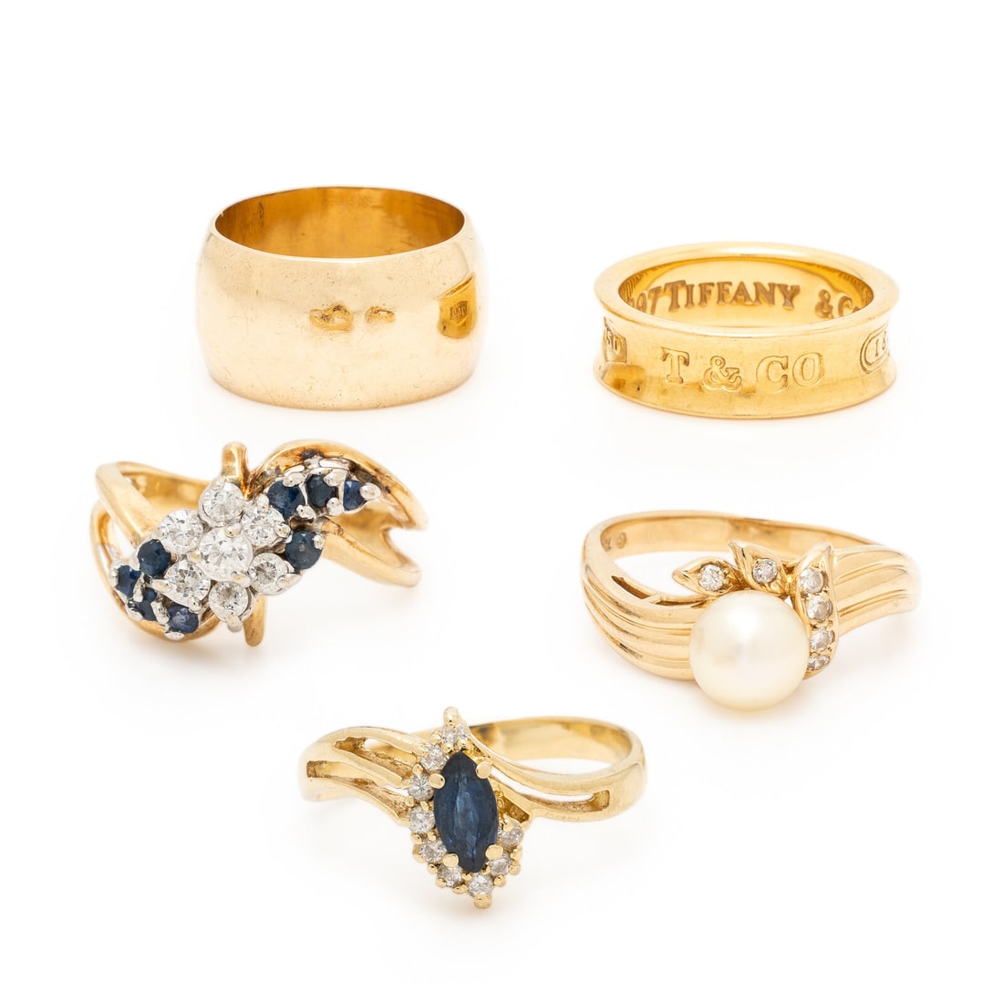 Five Yellow Gold Rings (1 of 2)
