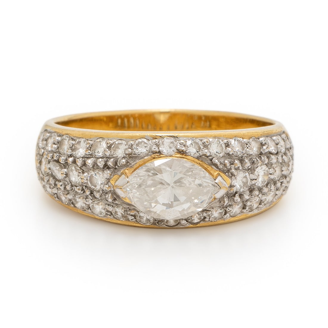 Diamond and Yellow Gold Ring (1 of 3)