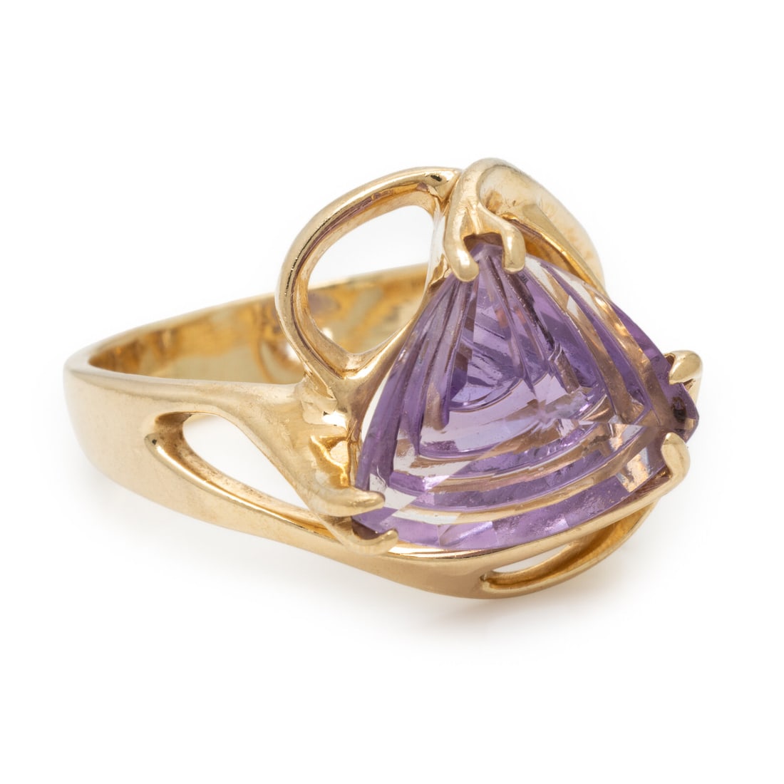 Amethyst and Yellow Gold Ring - 2