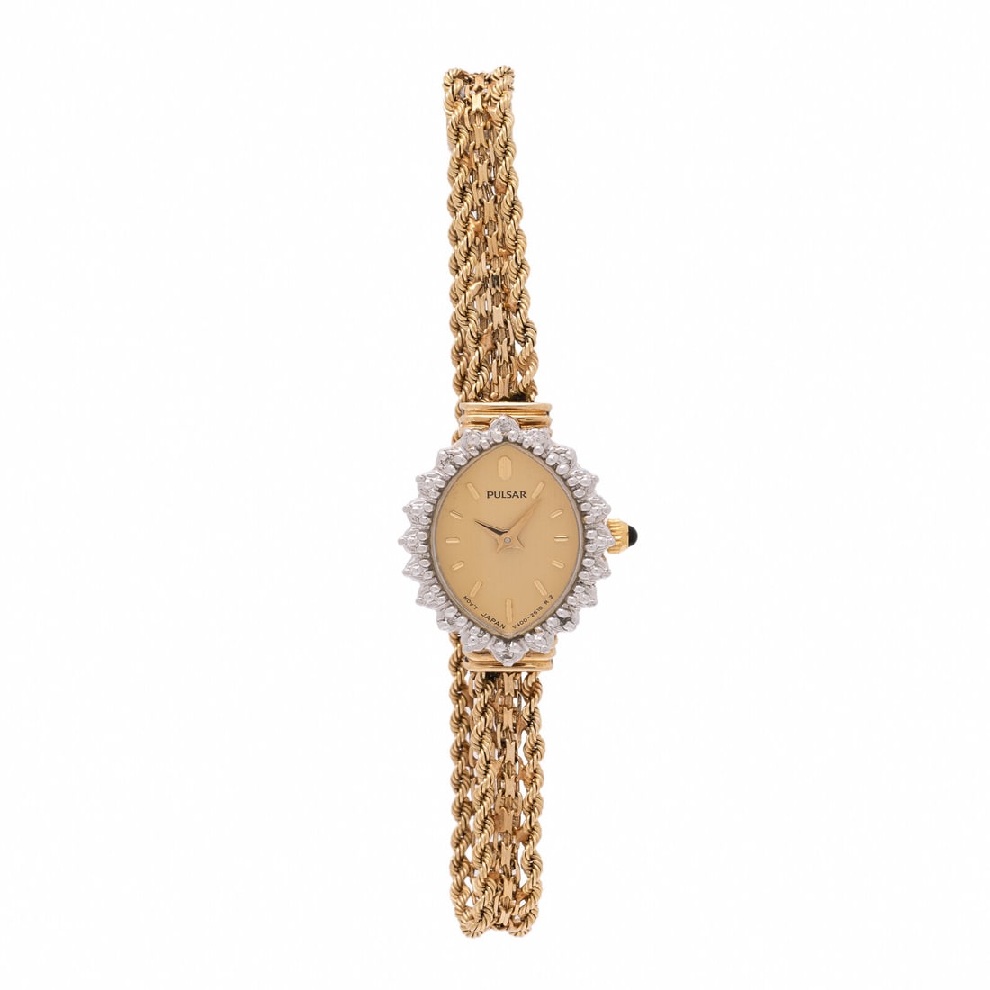 Pulsar, 14K Yellow Gold and Diamond Watch (1 of 4)