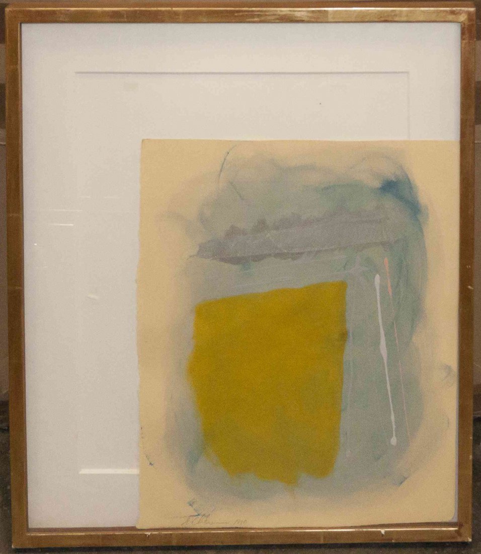 Dan Christensen, (American, 1942-2007), Untitled, 1980: Dan Christensen (American, 1942-2007) Untitled, 1980 watercolor signed D. Christensen and dated (lower left) 17 1/4 x 14 inches.